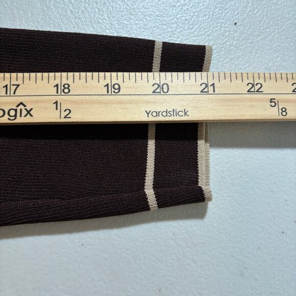 Cyrus Women's Size Large Brown Knit Stretch Long Sleeve Cardigan Sweater Jacket - Picture 8 of 11